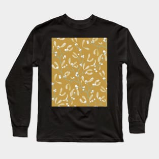 Snow drops on yellow Long Sleeve T-Shirt